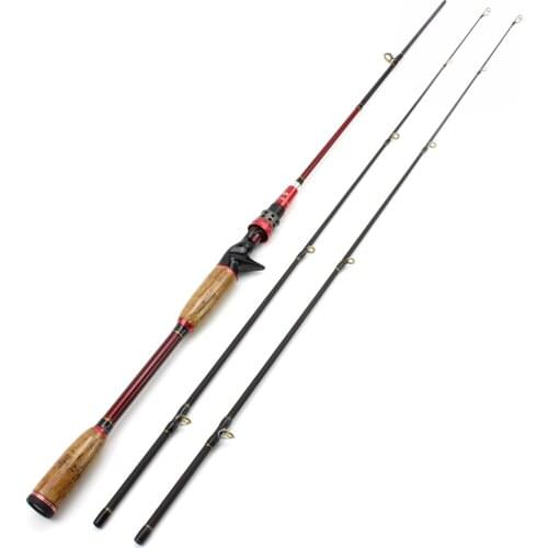 1.8M 2.1M Carbon Rod Casting Rods Fast Action M power 2 Tips Test 10-25g Fishing pole carp Trout fishing fish Rocky fishing rod
