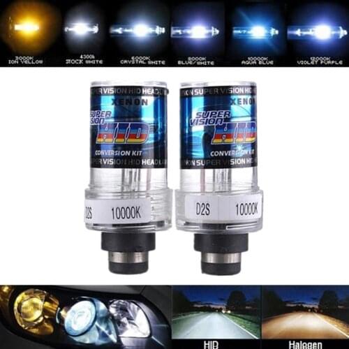 2Pcs/Set 35W 3000k-12000kSuper Bright Car Driving Front Headlight HID Xenon Lamp Car Bulb For H1 H4 H7 Running Lights For Cars