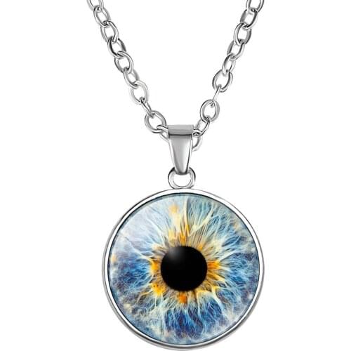 2021 Fashion Alloy Evil Eye Necklace Lucky Stone Pendant Necklace For Women Jewelry Amulet Gift
