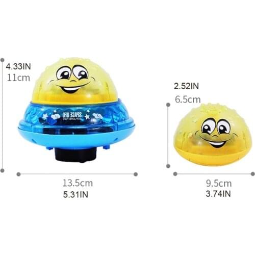 28EC Electric Automatic Induction Water Spray Ball Baby Bath Toys LED Colorful Light
