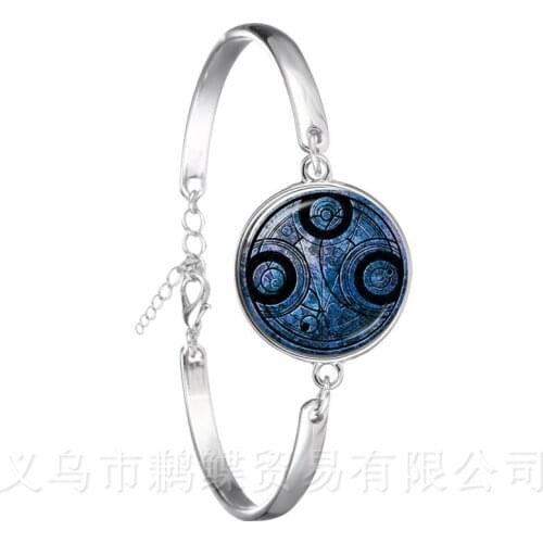 Magic Wiccan Pentacle Logo Chain Bracelet For Women Girls 18mm Glass Cabochon Goth Keep Talisman And Treatment Of Injury Gift