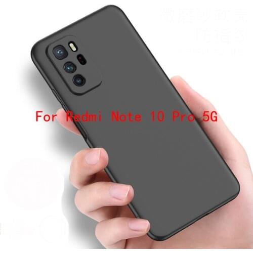 For Redmi Note 10 Pro 5G Case Matte Slim Soft TPU Phone Cover
