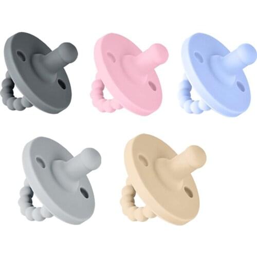 Baby Silicone Soother Pacifier BPA Free Infant Nipple Teething Chewing Pacifiers Nursing Accessories Food Grade Silicone Soother