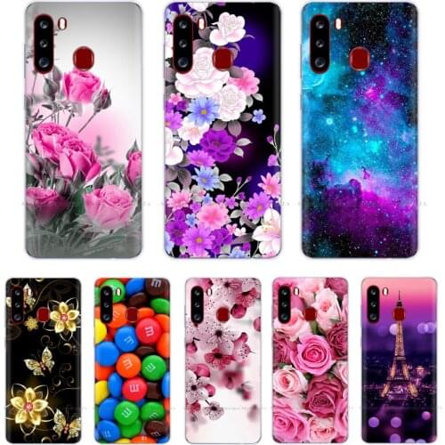 For Samsung Galaxy A21 Case Shockproof Soft silicone TPU Back Cover For Samsung Galaxy A21 Case A 21 2020 Phone Cases