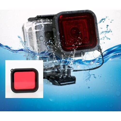 Red Diving Filter for Waterproof Case for GoPro Hero Black 5 6 7 Underwater Dive Lens Filter Protector Action Camera Accessories