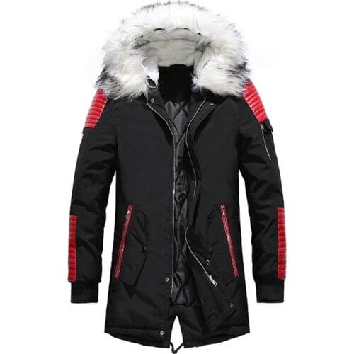 Hot Sale Winter Jacket Warm Men Thicken Parkas Casual Long Outwear Hooded Collar Mens Jackets High Quality veste homme Coats