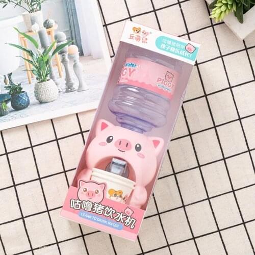 Mini Water Dispenser Beverage Frog Piggy Play House Dispenser Toy Mini Water Dispenser Cartoon Dormitory Toys