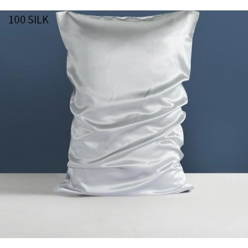 22 Momme Silk Latex Zipper Pillowcase 1pc 100% Nature Mulberry Silk Multicolor Pillowcase Luxury and Comfortable