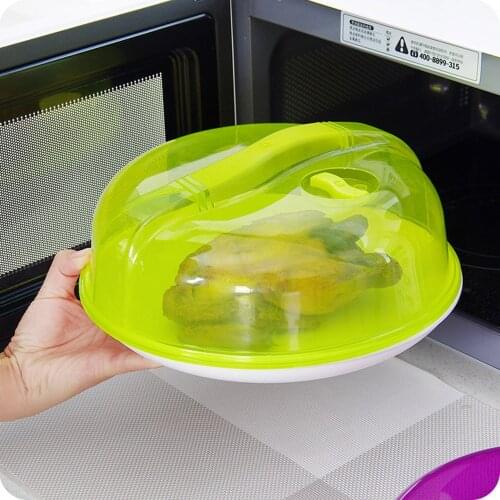 New 2019 Microwave Food Cover Plate Vented Splatter Protector Clear Kitchen Lid Safe Vent Kitchen Food Dust cover splash cover