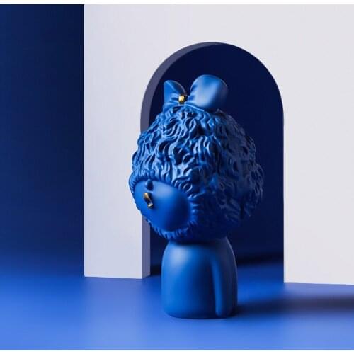 New Simple Nordic Bedroom Hallway Living Room Resin Decorations Tukou Girl Little Loli Crafts