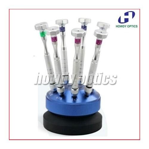 7pcs screwdriver,professional screwdriver set with swivel stand,easy to use,available for glasses,watches etc