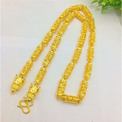 Luxury Fashion 14K Gold Necklace for Mens Leaky Festival Party Jewelry Delicate Faucet Chain Necklace Charms Anniversary Gifts