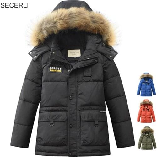 SECERLI Winter Parkas For Boys