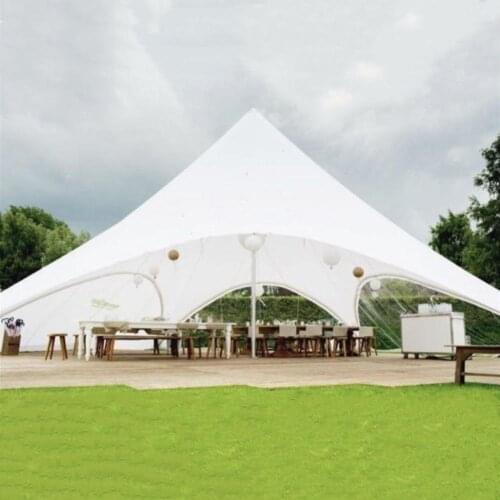 8m x 12m Double Peak Star Tent with Digital Printing on the Whole Cover Top for Event Advertisement Exhibition Display and Fair