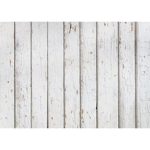 Vinyl Photography Backdrops Wheathered White Wooden Plank Texure Photo Backgrounds Baby Shower Goods Photo Studio Photobooth