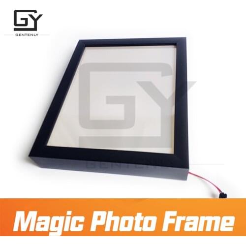 Magic photo frame escape room game prop trigger the sensors to get the invisible clues Updated version of magic sticker prop