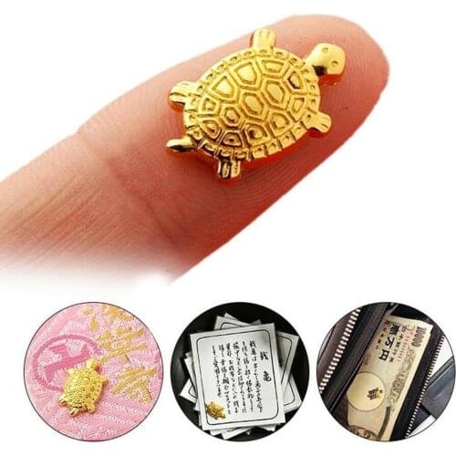 Japanese Money Turtle Small Golden Tortoise Defensive Tortois 2x2cm Golden Blessing Fortune Simulation Animals Feng Home Sh K9H2