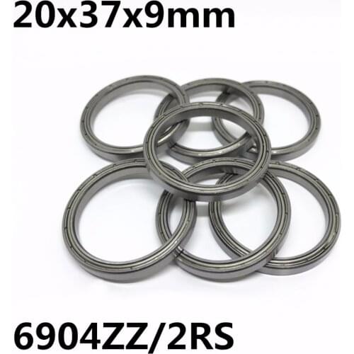 10PCS 6904ZZ 6904-2RS Thin wall ball bearings 20x37x9 mm Bearing steel High quality 6904 6904Z 6904RS