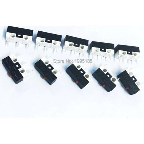 10PCS Button Switch 3Pin Mouse Switch Microswitch For RAZER Logitech Mouse Small Power 0.05A 30V DC Touch Micro Switch G600