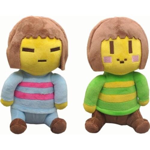 2pcs/lot 20cm Undertale Chara & Frisk Plush Toys Doll Undertale Plush Soft Stuffed Toy Christmas Gifts for Kids Children