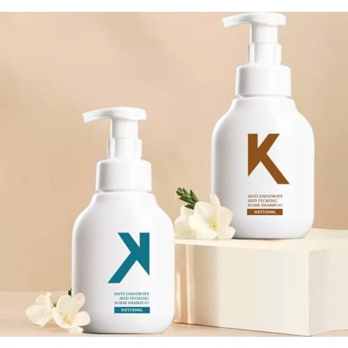 350ML Foam Hand Soap Bottle Mousse Shampoo Shower Gel Foaming Sub-bottle Plastic Pressing Bubble Oblate Bottles