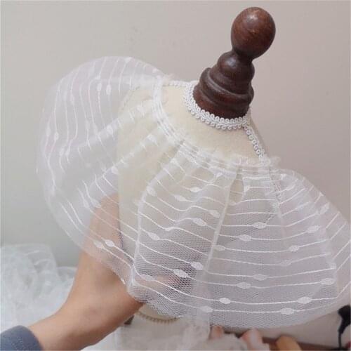 50CM Pleated Striped Lace Trim Ribbon Fabric DIY Dress Skirt Sewing Accessories