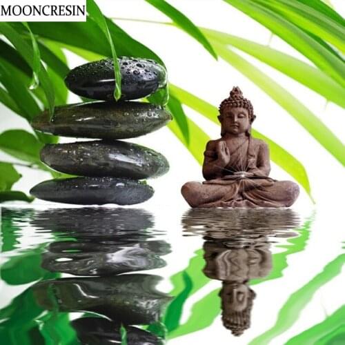 Diamond Embroidery Buddha Crystal Mosaic Crafts Rhinestone Painting 5D Diy Diamond Painting Scenery Cross Stitch Decoration Home