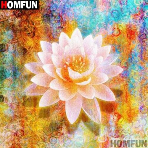 HOMFUN Full Square/Round Drill 5D DIY Diamond Painting "Flower landscape" Embroidery Cross Stitch 5D Home Decor Gift A17905