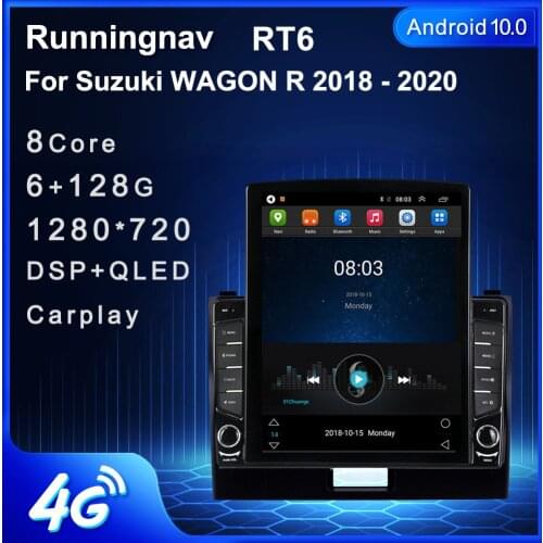 9.7" Android 10.1 For Suzuki WAGON R 2018 2019 2020 Tesla Type Car Radio Multimedia Video Player Navigation GPS RDS