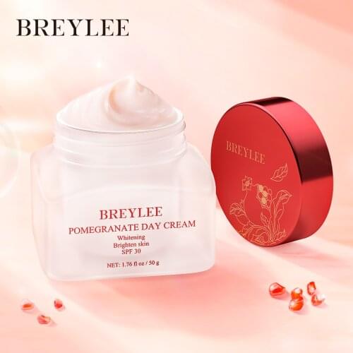 BREYLEE Face Care Pomegranate Whitening Day Cream Fade Freckles Remove Dark Spots Facial Cream Anti Aging Moisturizing Skin Care