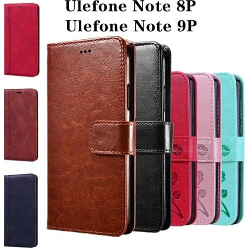 Note 8P Phone Flip Case For Ulefone Note 8P Premium Leather 3D Pattern Case For Ulefone Note 9P Wallet Cover Funda Cases