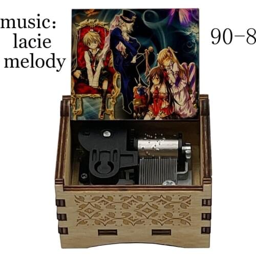 Wooden Lacie Melody Every Time You Kissed Me wind up Music Box girlfriend girls kid toy Christmas Birthday DIY Life souvenirs