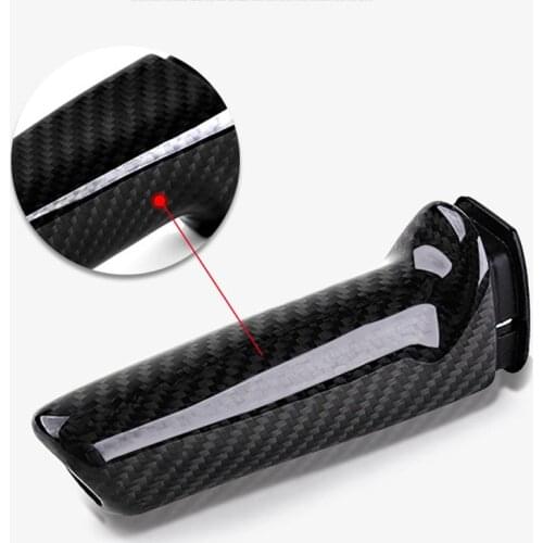 For Bmw 1 3 5 Series E46 E90 E92 E60 E39 F30 F10 F20 Carbon Fiber Car Handbrake Grips Cover Auto Interior Pull Rod Car Modified