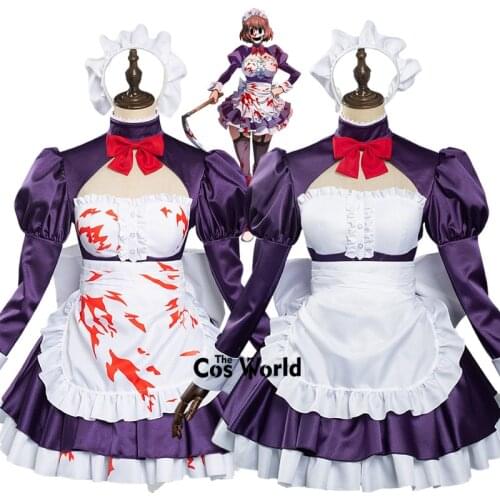 High-Rise Invasion Maid-fuku Kamen Apron Dress Uniform Outfit Anime Cosplay Costumes