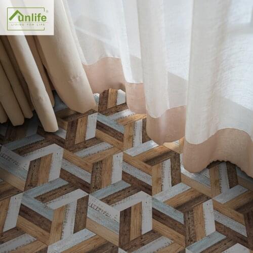 Funlife® Colorful Splicing Hexagon Floor Stickers Bathroom Backsplash kitchen Waterproof Anti-Slip Home Decoration Wall Stickers