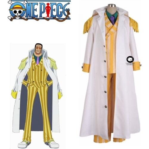 One Piece Cosplay Costume Kizaru Taisho Borsalino Costume Cosplay Admiral Uniform Suit Set Outfit Halloween Hot Anime