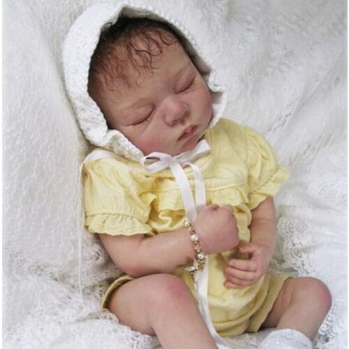 Reborn kits DIY 22inch Rebirth Infant Doll Mould Unpainted Doll parts fresh color unfinished bebe reborn kit