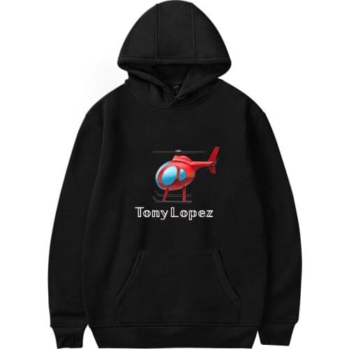 New Tony Lopez Hoodie Sweatshirt Men/Women Helicopter Print Hoodies Autumn Winter Boys/girls Tony Lopez Hooded Autumn Clothes