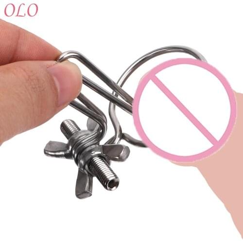 OLO Penis Stimulator Irritation Stainless Steel Sex Toys for Men Gay Urethral Dilators Penis Plug Catheters Sounds Adjustable