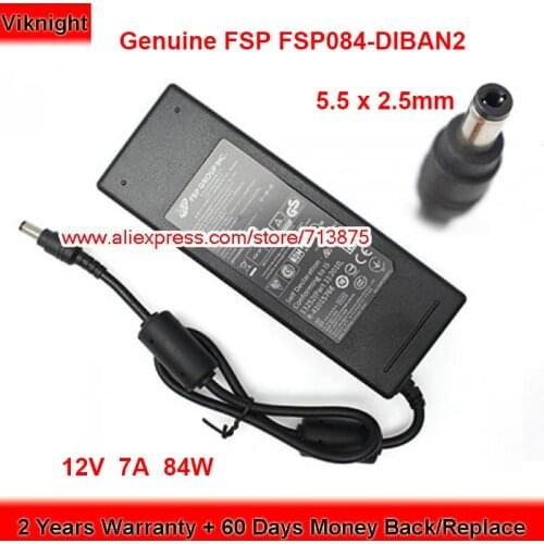 Genuine Fsp 12V 7A FSP084-DIBA FSP084-DMAA1 AC Adapter for QANP TS-212 TS-259 PRO 28000399 Power Supply