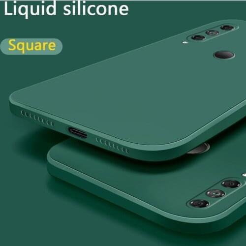 Original Square Liquid Silicone Soft Case For Huawei Nova 8 7 Pro 8se 7se 7i 6SE 5T 5Z 3 3i 2S Straight Edge Phone Cover Coque