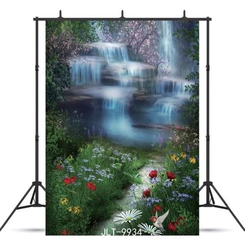 Fall Flowers Grass Scenic Vinyl Photographic Background For Wedding Baby Shower Children Portrait Backdrops Photocall Shoot