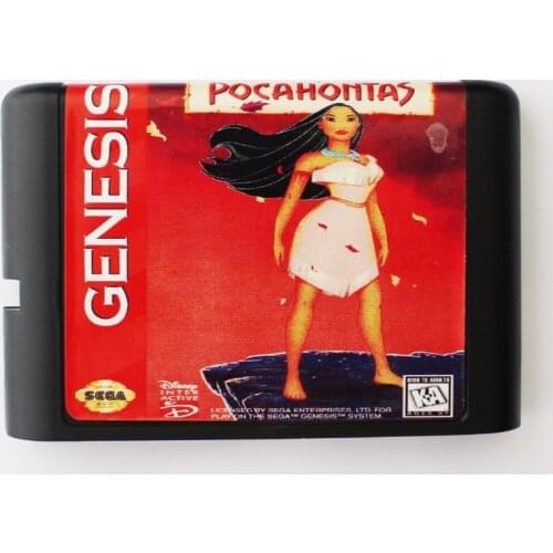 Pocahontas 16 bit SEGA MD Game Card For Sega Mega Drive For Genesis