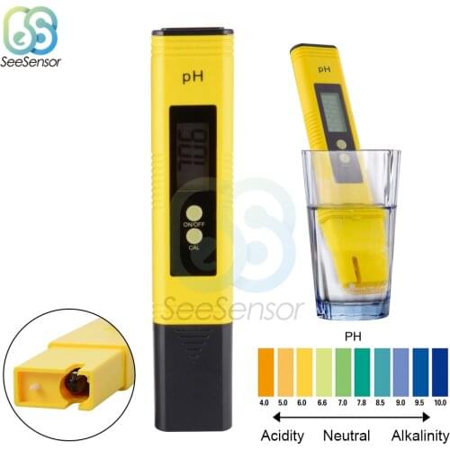 Protable LCD Digital PH Meter Pen of Tester accuracy 0.01 Aquarium Pool Water Wine Urine Automatic Calibration