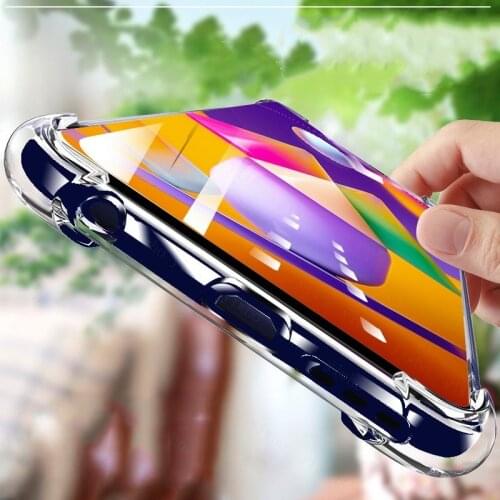 For samsung Galaxy M31S A71 A51 A21S Transparent silicone case for samsung M51 A31 A12 S21 Ultra S20 Plus S20FE clear cover