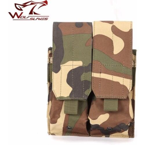 Tactical M4 Double Magazine Pouch Military Airsoft Wargame Ammo Clip Mag Holder Hunting Accessories Bag Mutiple Camouflage