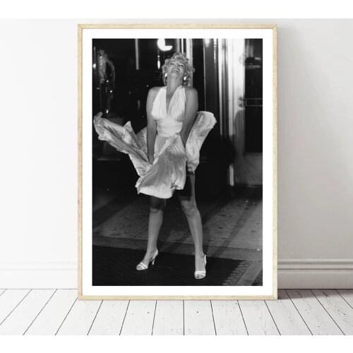 Actress 1955 Vintage Photo Poster Prints Classic Movie Photography Black and White Art Canvas Painting Home Wall Decor