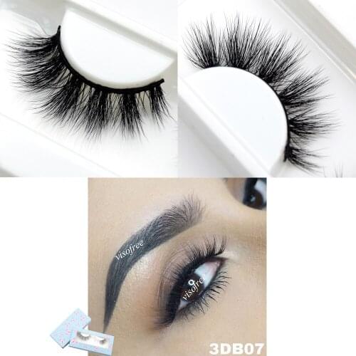 Visofree 3D lashes mink 25mm fluffy thick faux mink Lashes Butterflies lash cases packaging cruelty free false eyelashes 3DB07