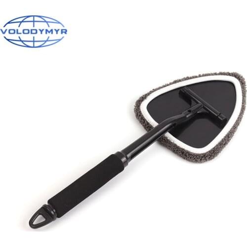 Volodymyr Windshield Cleaning Wiper Car Window Cleaner Clean Brush Kit with Long Plastic Handle for Car Wash Interior Auto Glass