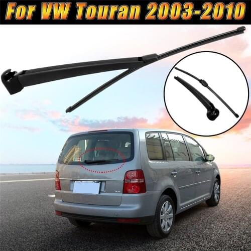 1 Set 16" 41cm Car Rear Window Windscreen Wiper Rain Arm and Blade Set For VW Touran 2003 2004 2005 2006 2007 2008 2009 2010